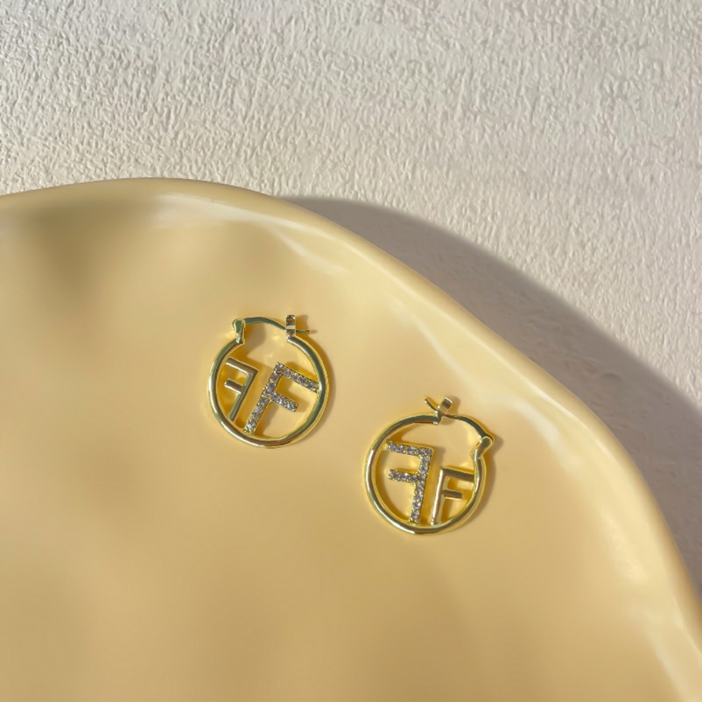 Gold and Silver Hoop Earrings